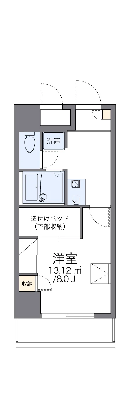 代表的な間取のため実際の間取とは異なる場合があります