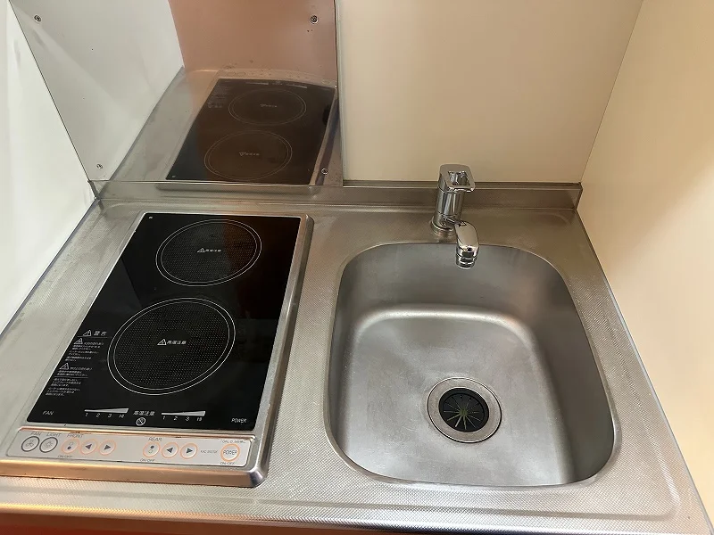 キッチン混合水栓設置済みです