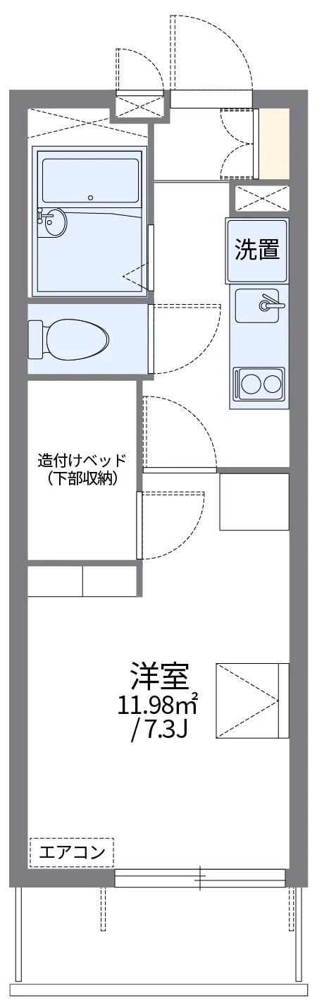 代表的な間取のため実際の間取とは異なる場合があります