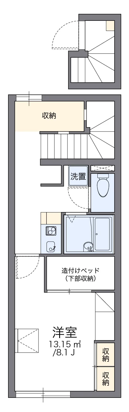 代表的な間取のため実際の間取とは異なる場合があります