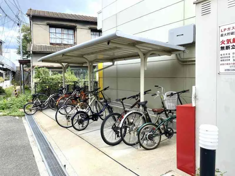 駐輪場です。
