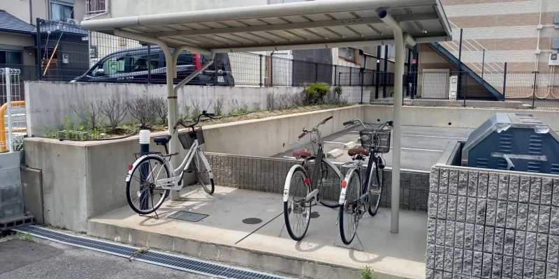 駐輪場です。