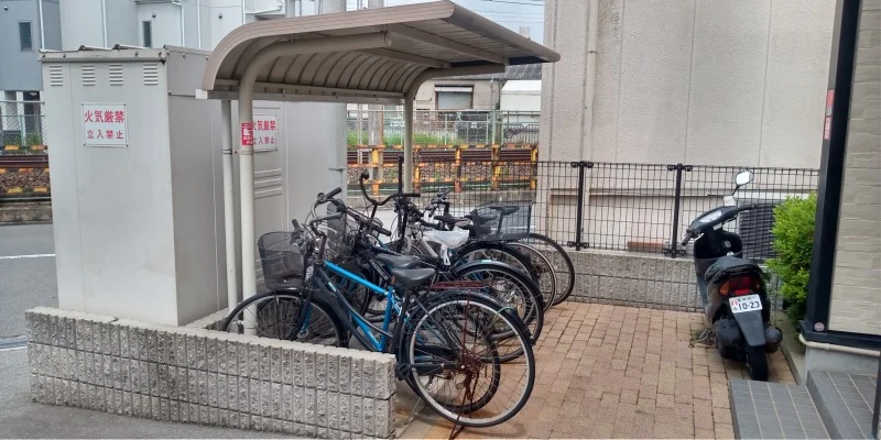 駐輪場です。