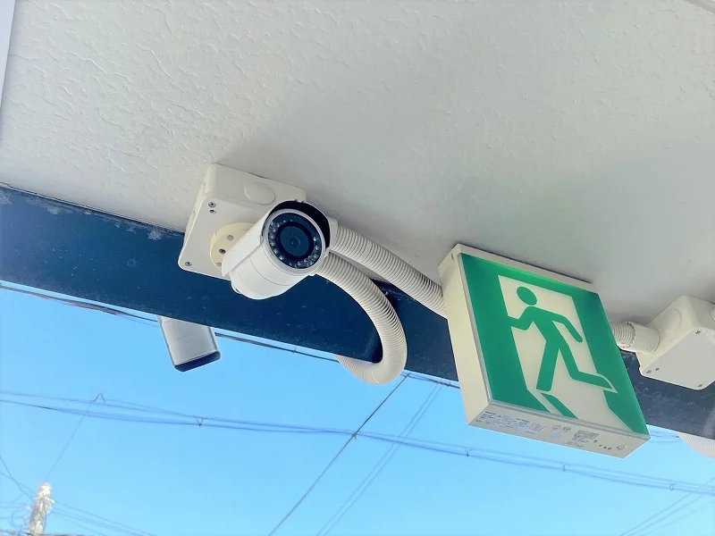 防犯カメラも完備！