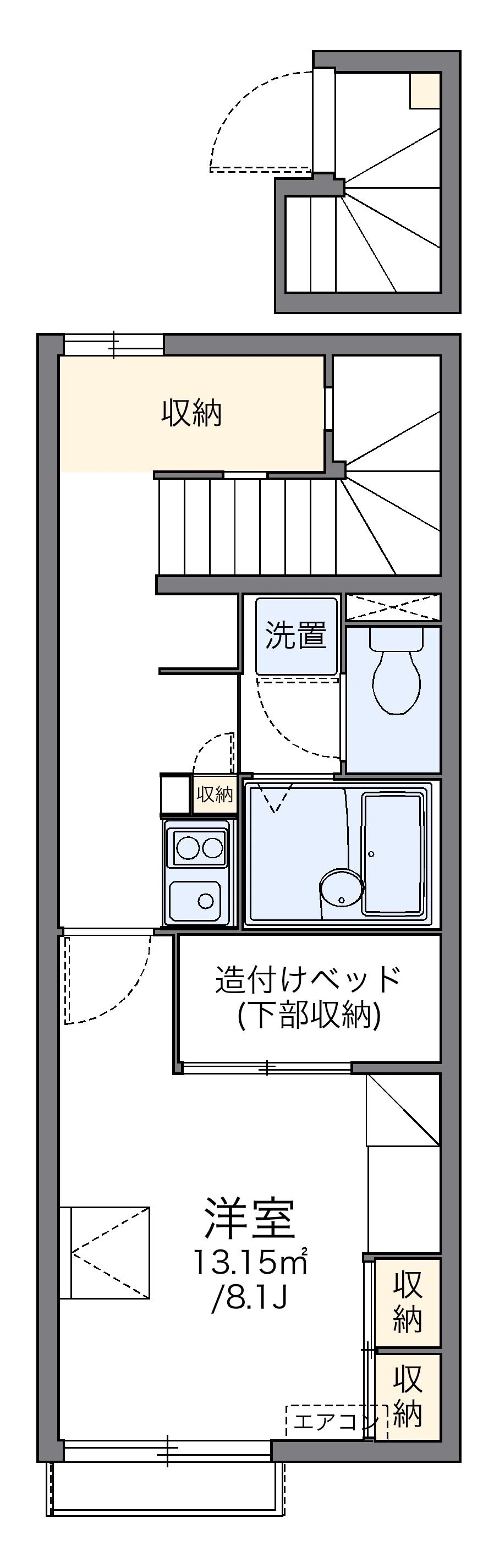 代表的な間取のため実際の間取とは異なる場合があります