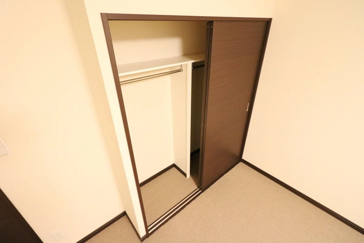 大型クローゼットにより女性の方でも収納が安心