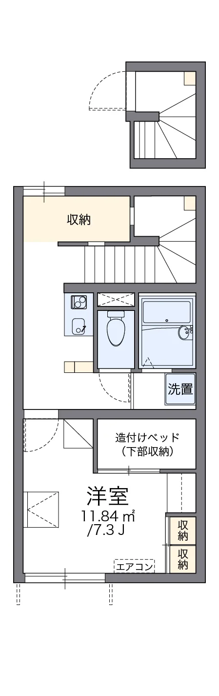 代表的な間取のため実際の間取とは異なる場合があります