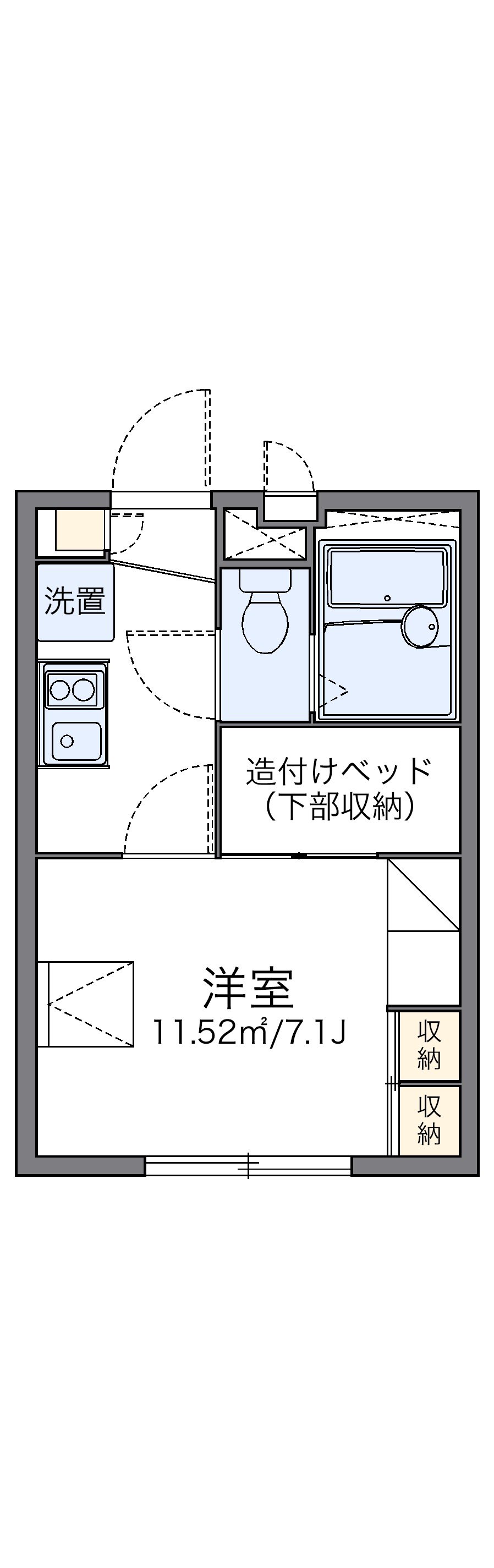 代表的な間取のため実際の間取とは異なる場合があります