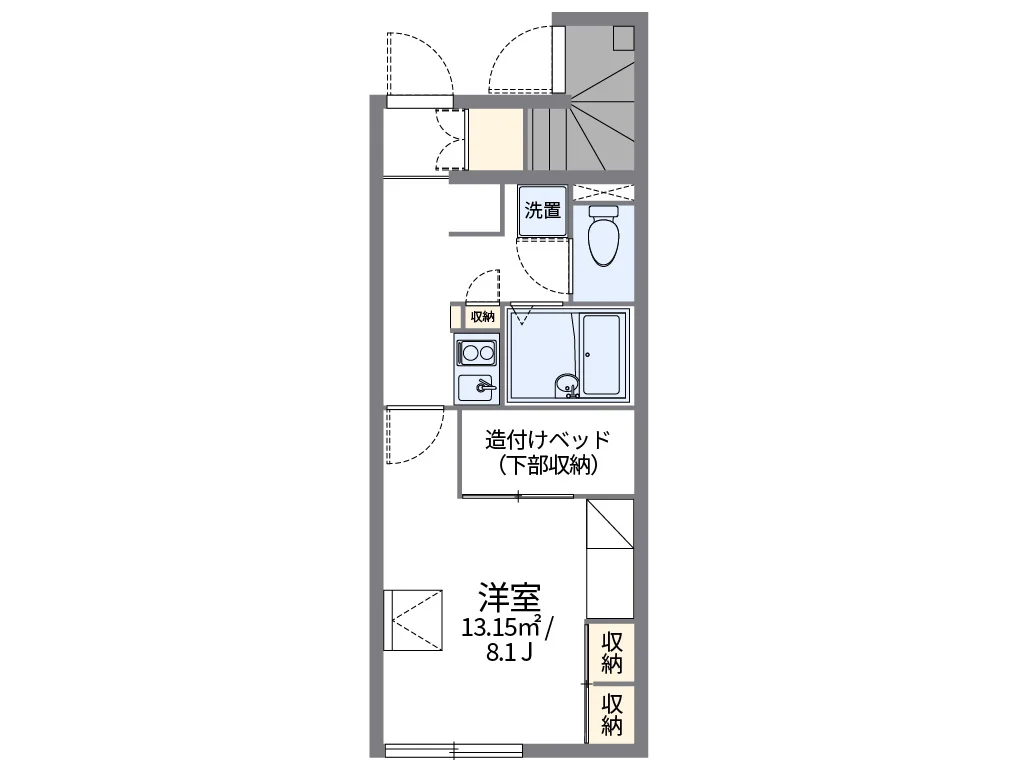 代表的な間取のため実際の間取とは異なる場合があります