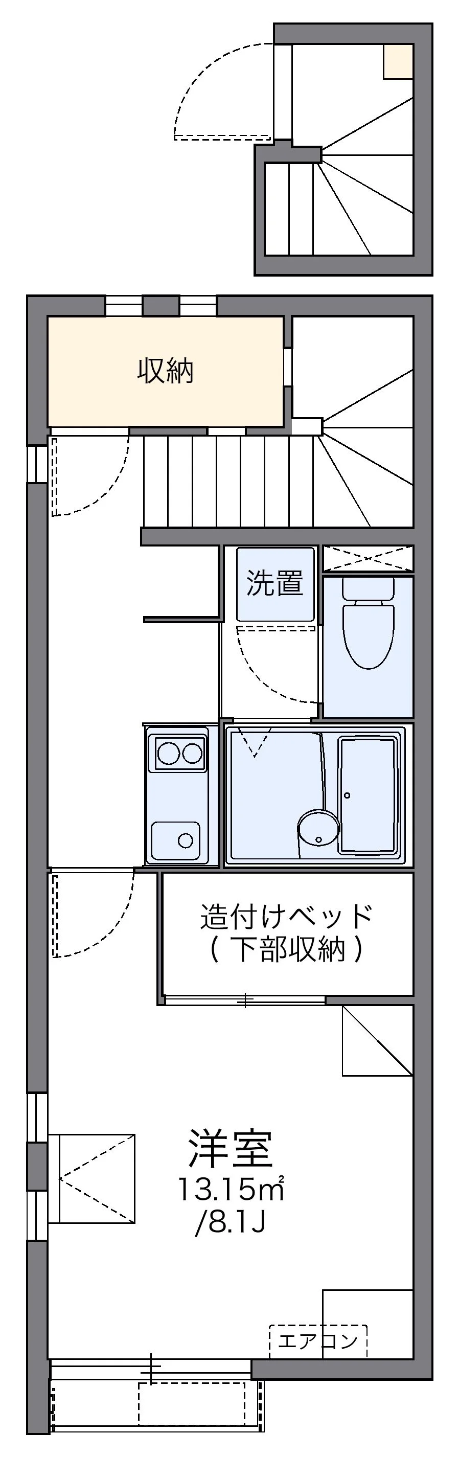 代表的な間取のため実際の間取とは異なる場合があります