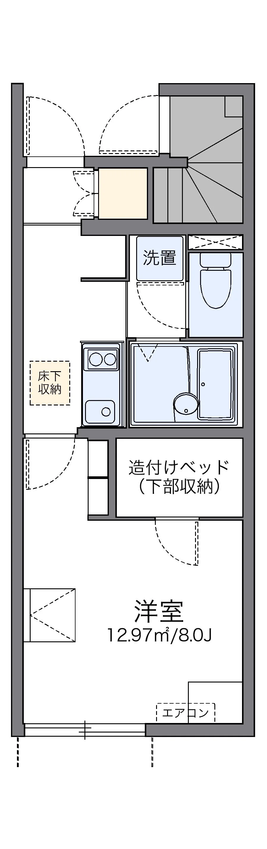 代表的な間取のため実際の間取とは異なる場合があります