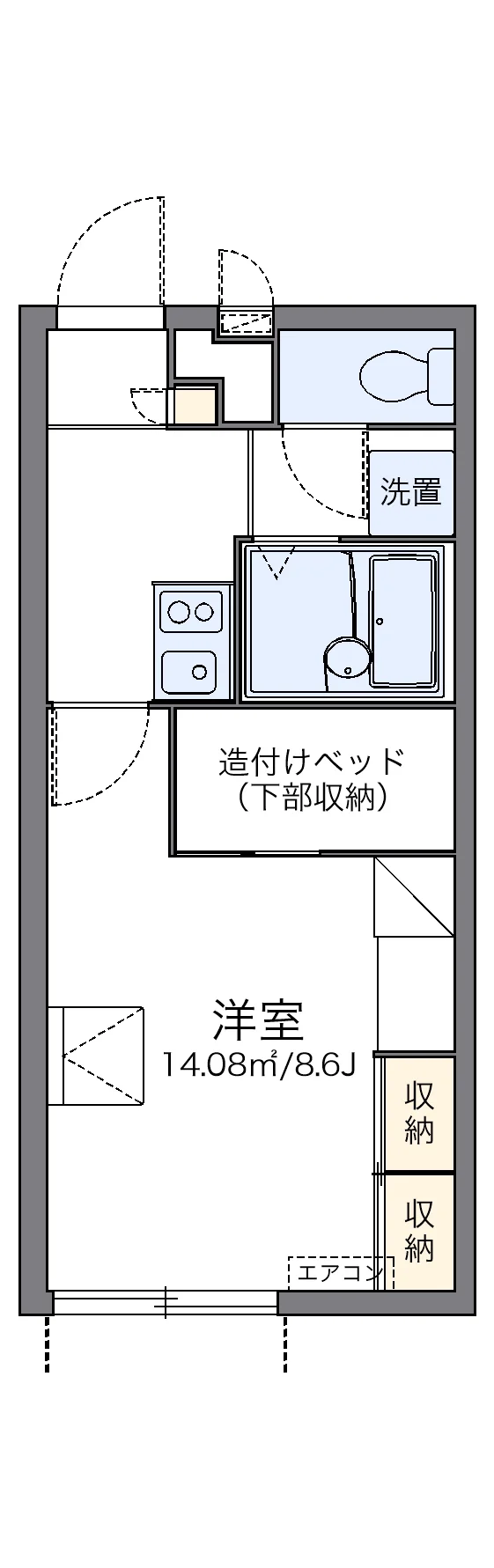 代表的な間取のため実際の間取とは異なる場合があります