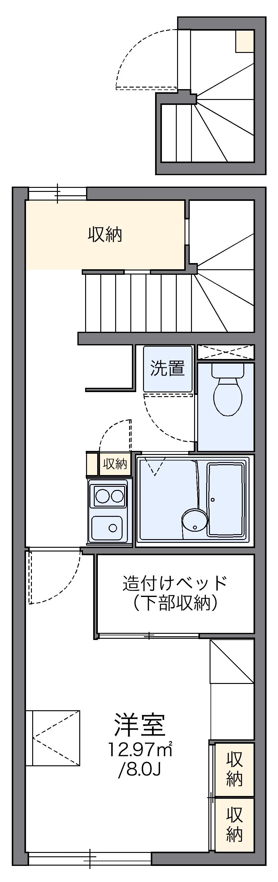 代表的な間取のため実際の間取とは異なる場合があります