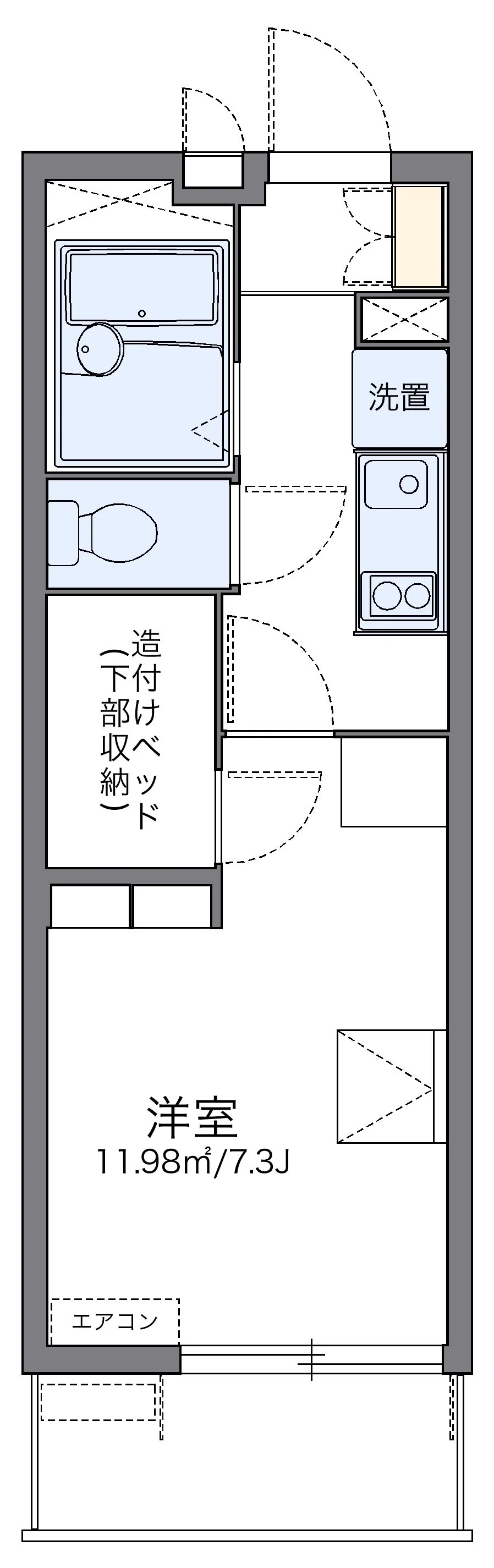 代表的な間取のため実際の間取とは異なる場合があります