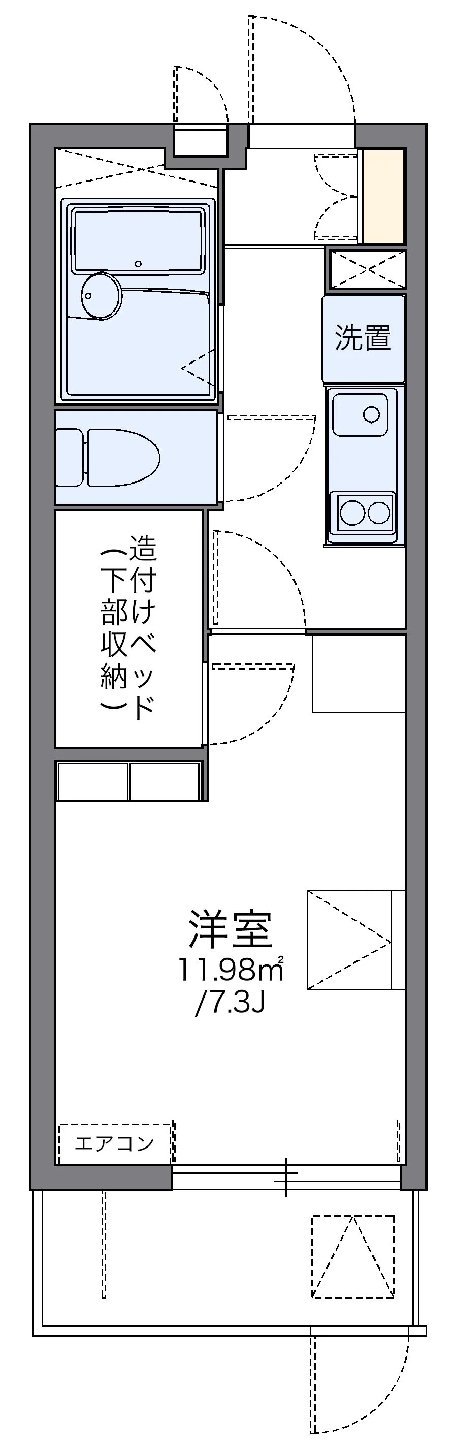 代表的な間取のため実際の間取とは異なる場合があります