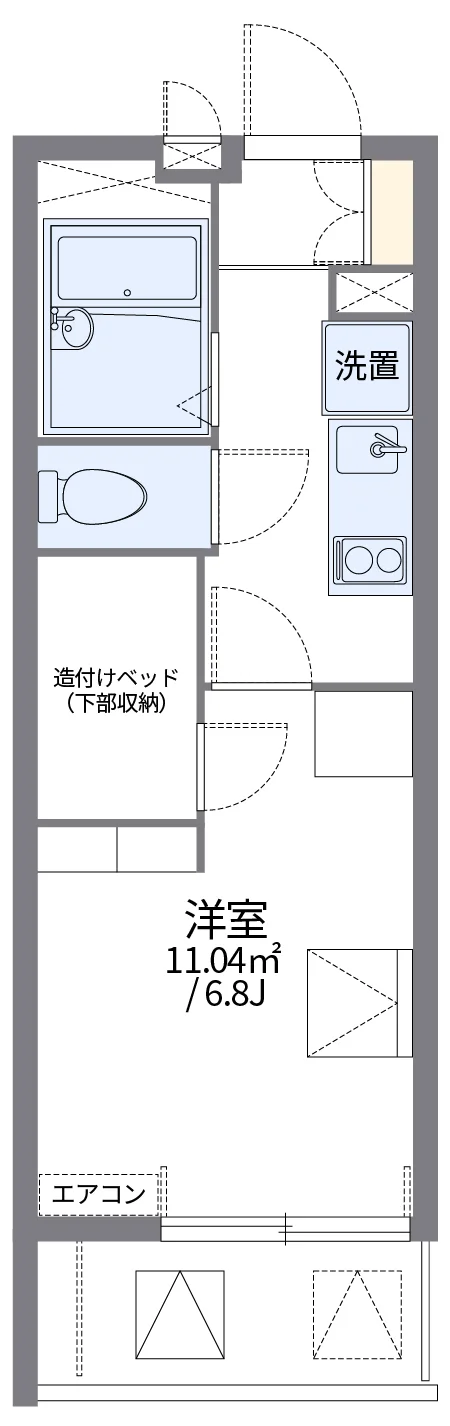 代表的な間取のため実際の間取とは異なる場合があります