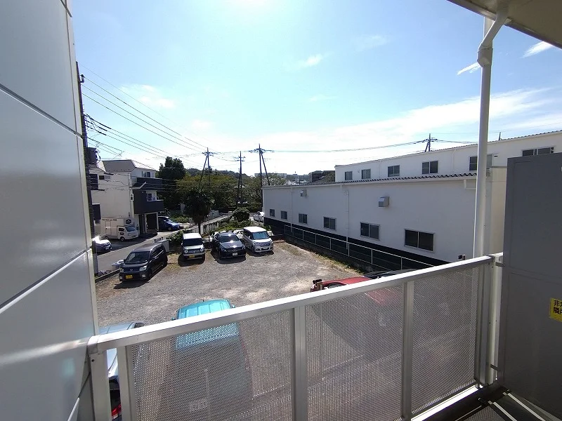 二階から見た景観