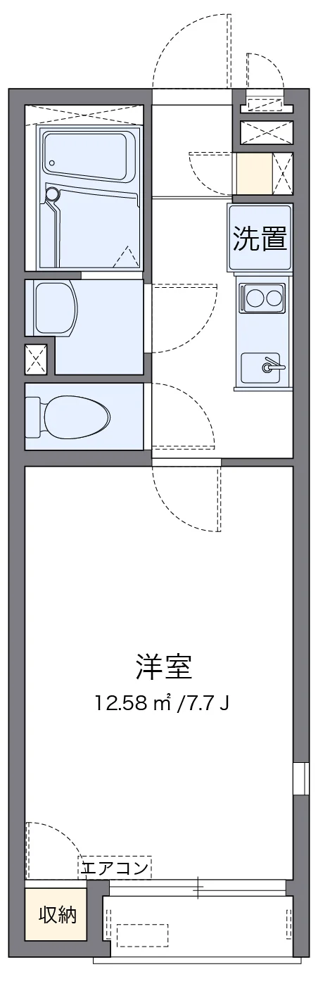 代表的な間取のため実際の間取とは異なる場合があります