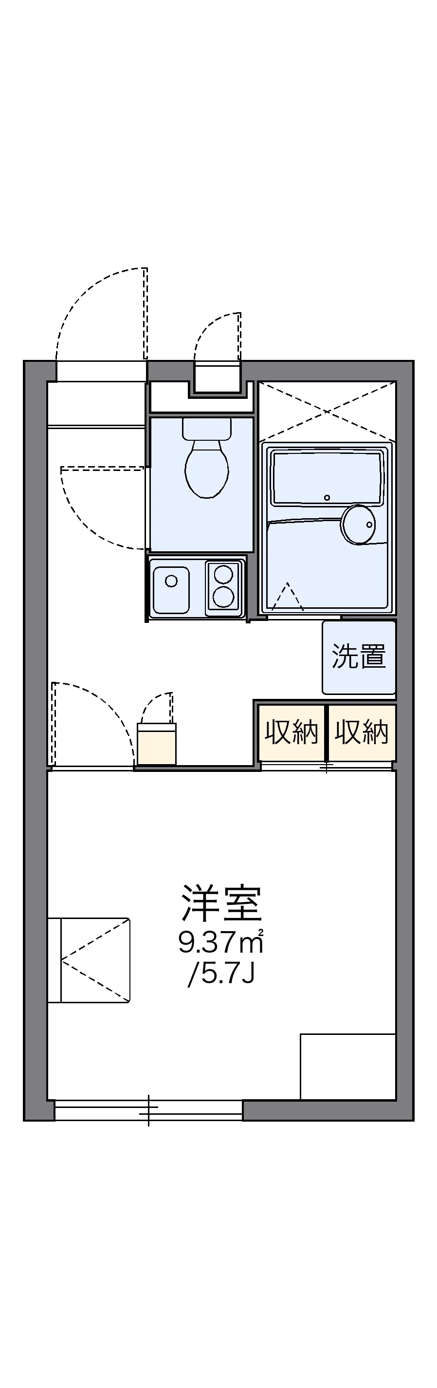 代表的な間取のため実際の間取とは異なる場合があります