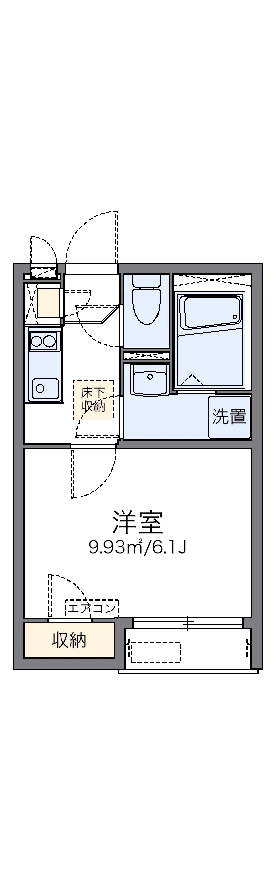 代表的な間取のため実際の間取とは異なる場合があります