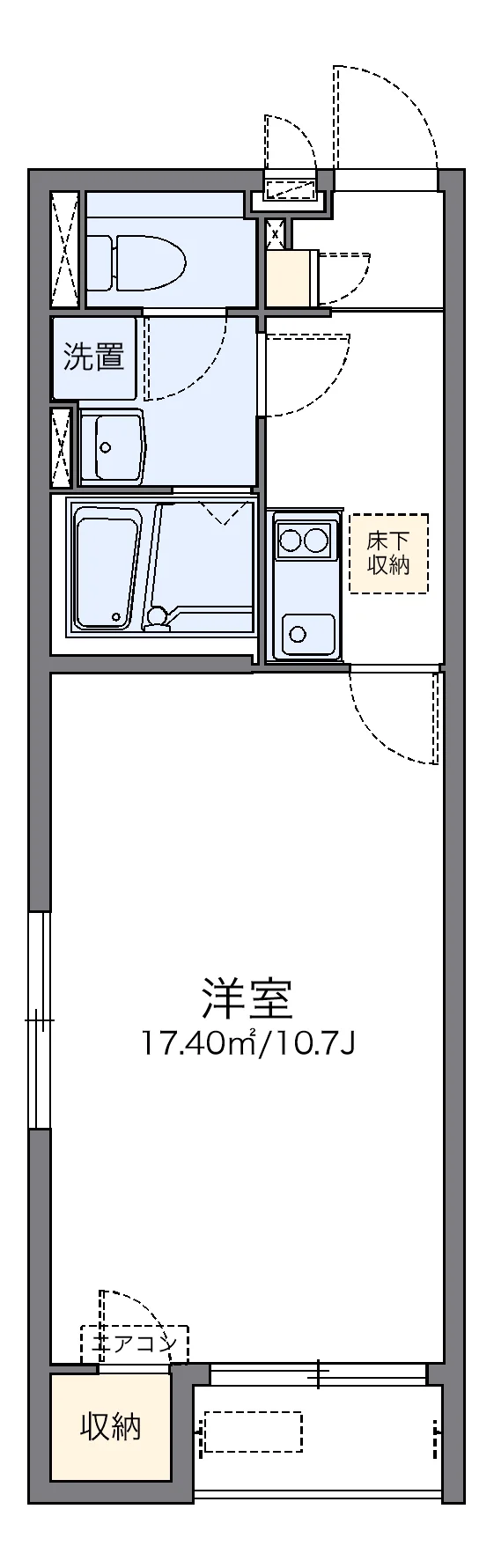 代表的な間取のため実際の間取とは異なる場合があります