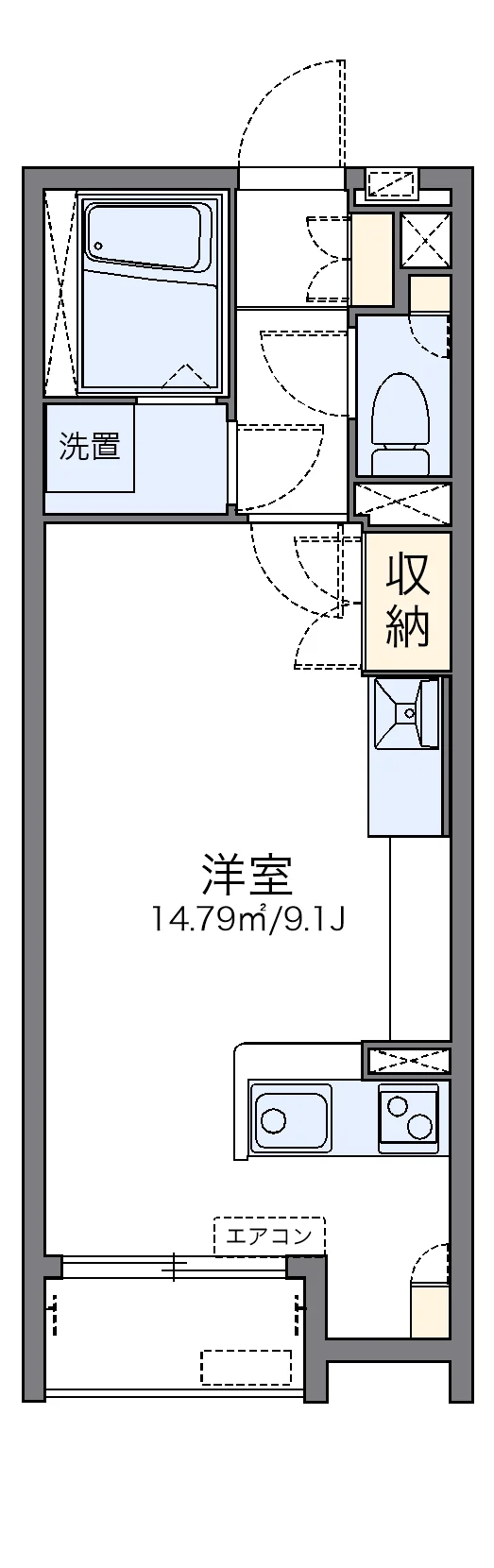 代表的な間取のため実際の間取とは異なる場合があります