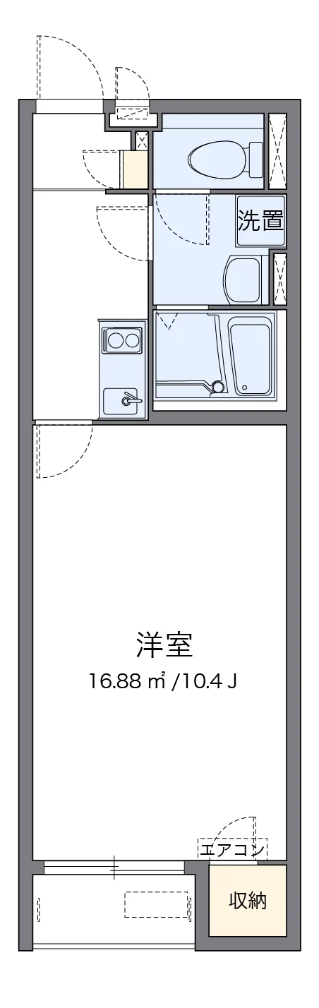代表的な間取のため実際の間取とは異なる場合があります