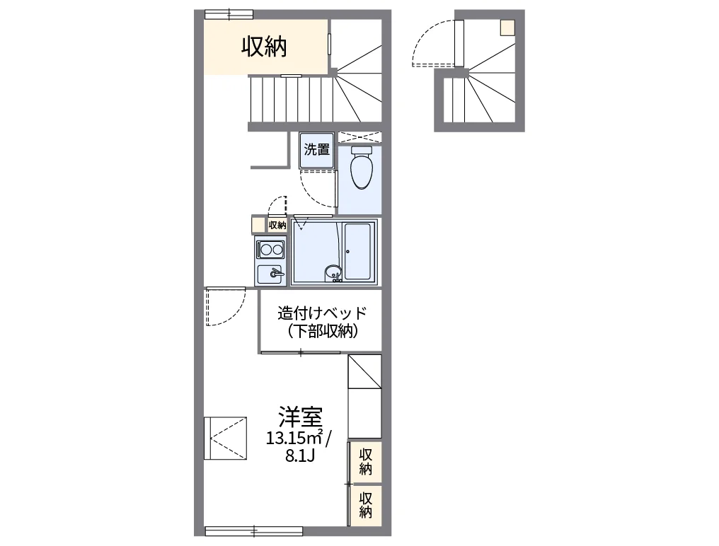 代表的な間取のため実際の間取とは異なる場合があります