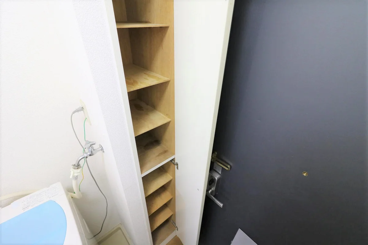 シューズボックス完備により女性でも安心