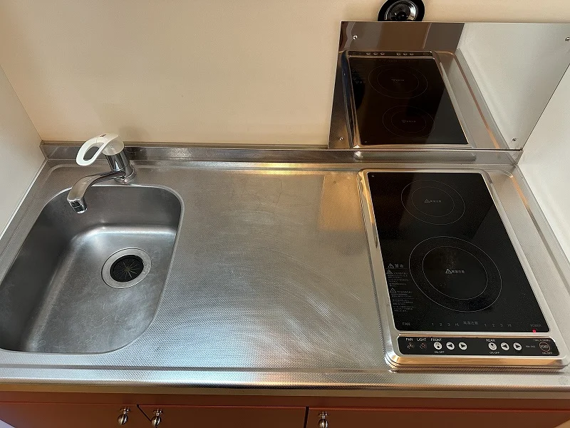 キッチン混合水栓設置済みです