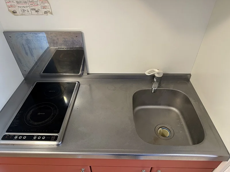 キッチン混合水栓設置済みです