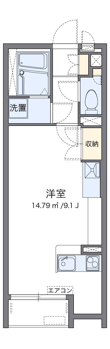 代表的な間取のため実際の間取とは異なる場合があります