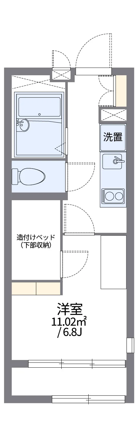 代表的な間取のため実際の間取とは異なる場合があります