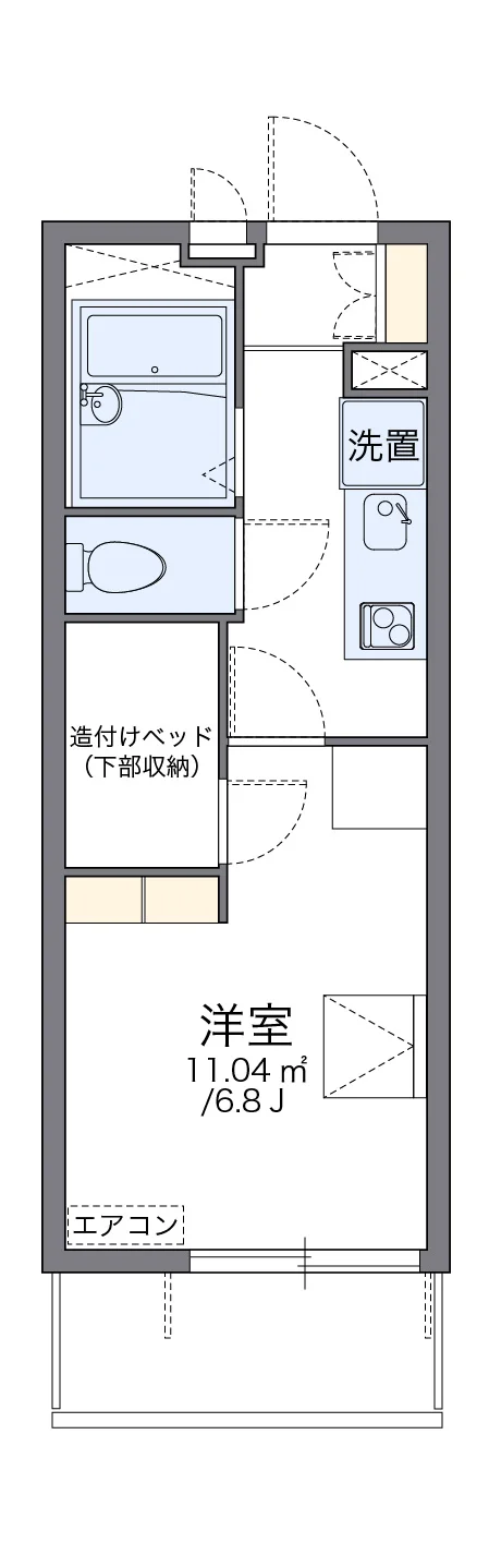 代表的な間取のため実際の間取とは異なる場合があります