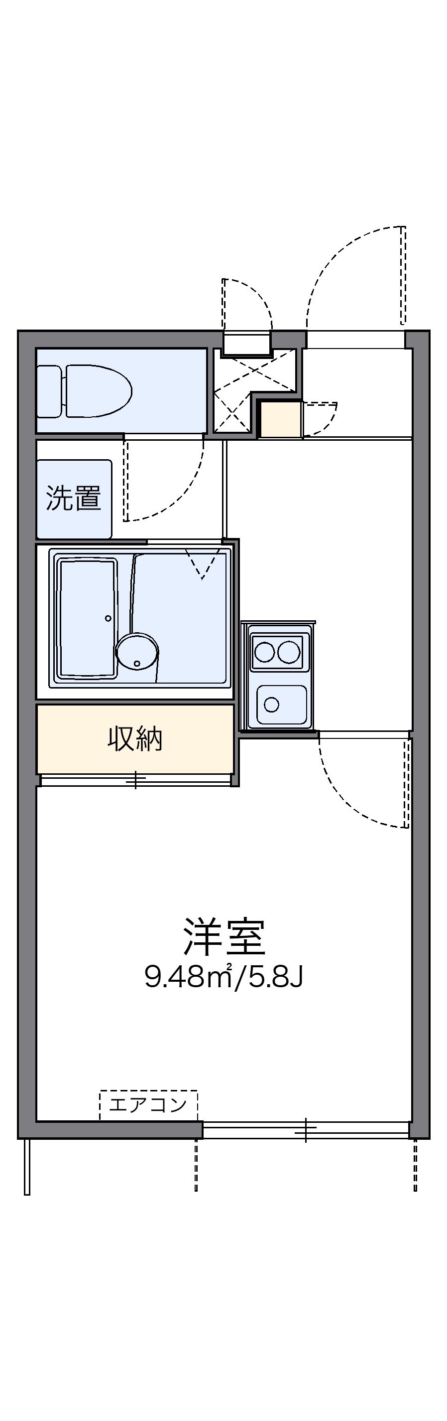 代表的な間取のため実際の間取とは異なる場合があります