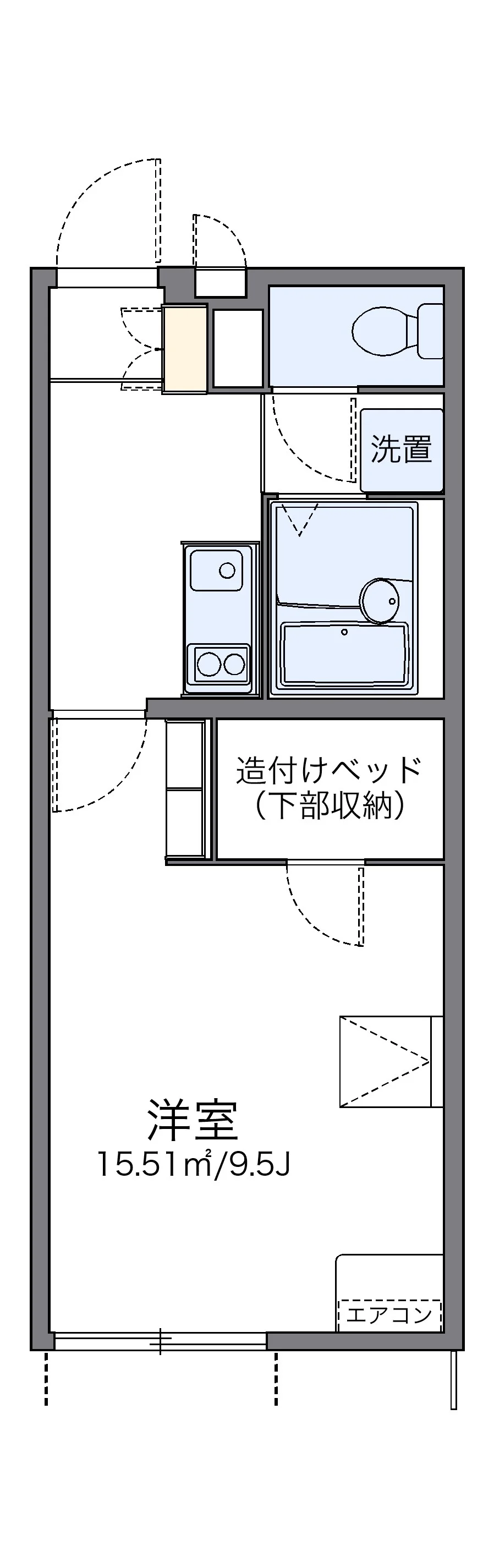 代表的な間取のため実際の間取とは異なる場合があります