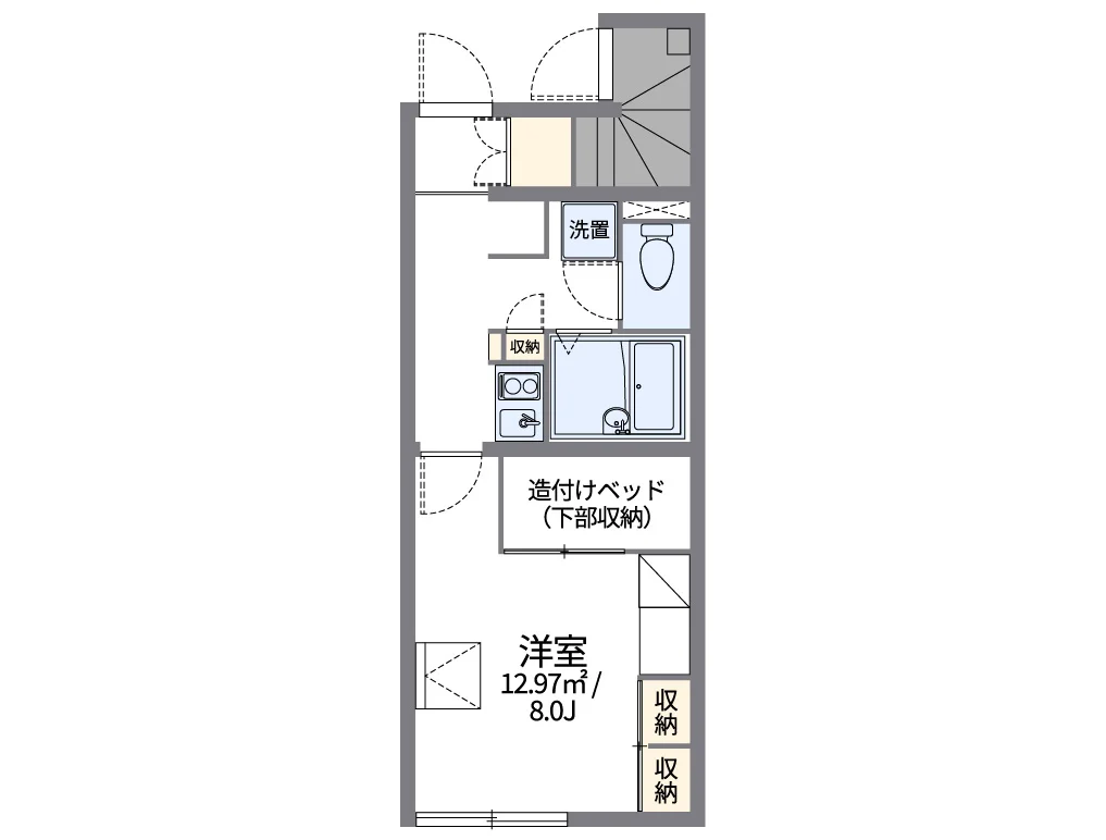 代表的な間取のため実際の間取とは異なる場合があります
