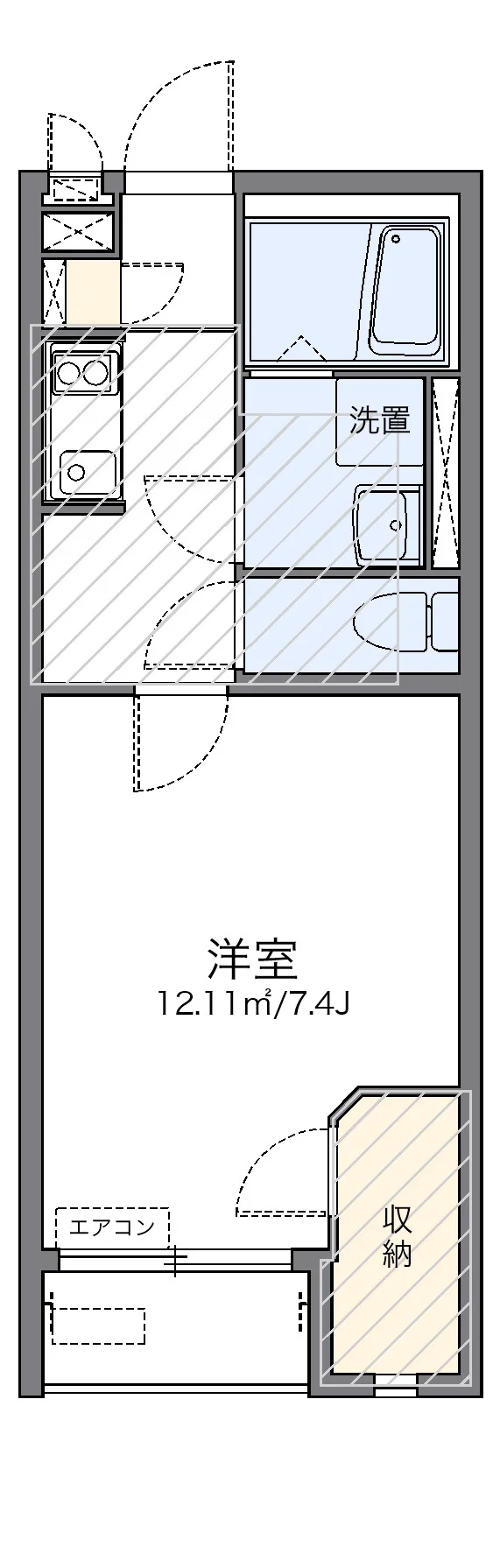 代表的な間取のため実際の間取とは異なる場合があります