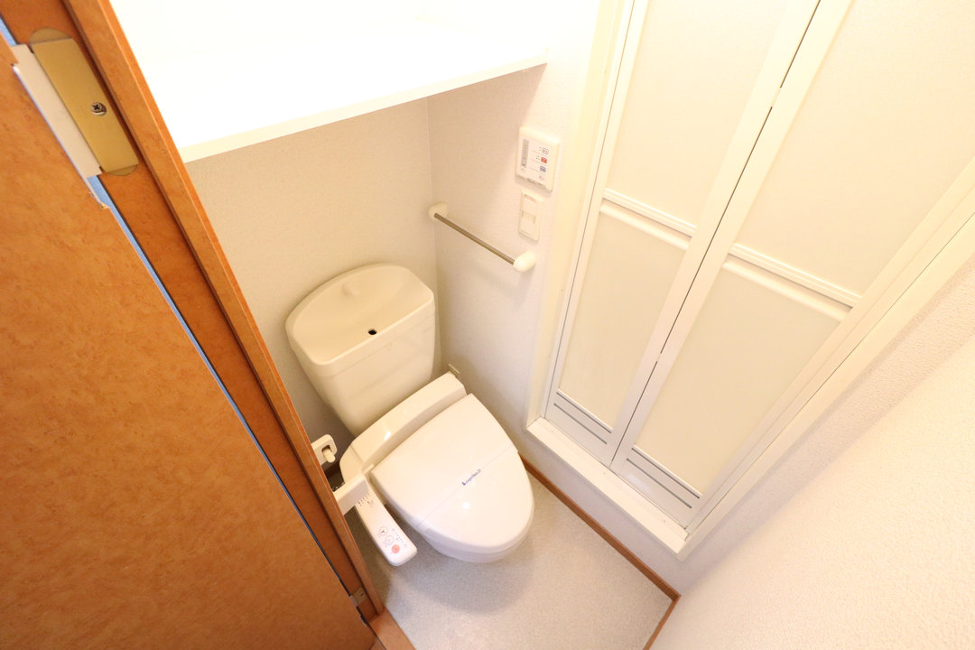 広々トイレで一休み