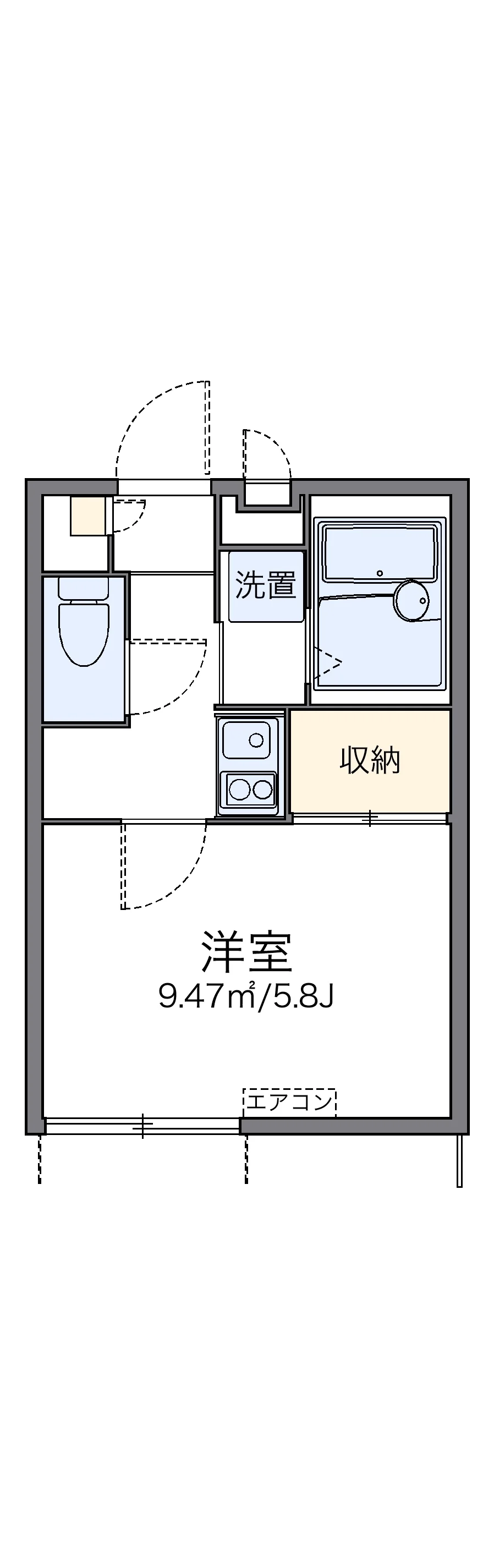 代表的な間取のため実際の間取とは異なる場合があります
