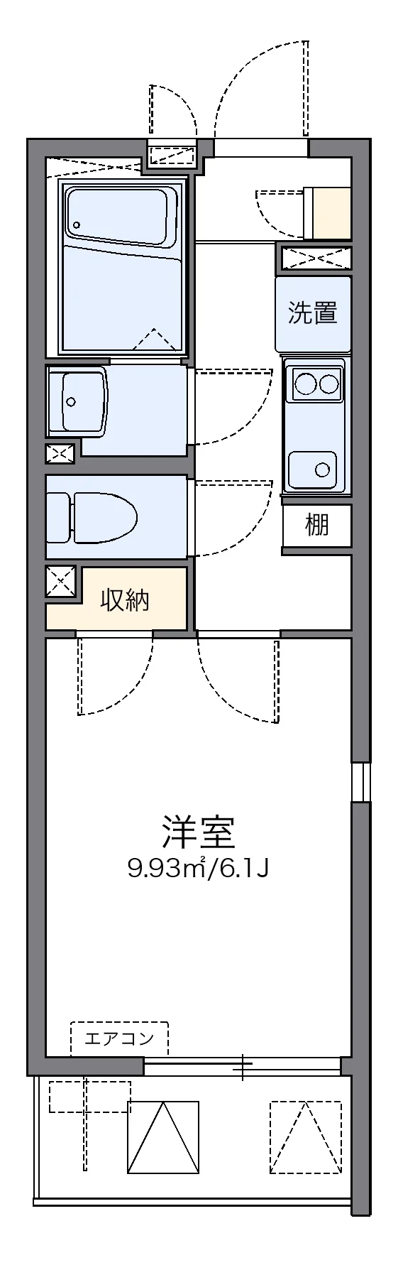 代表的な間取のため実際の間取とは異なる場合があります