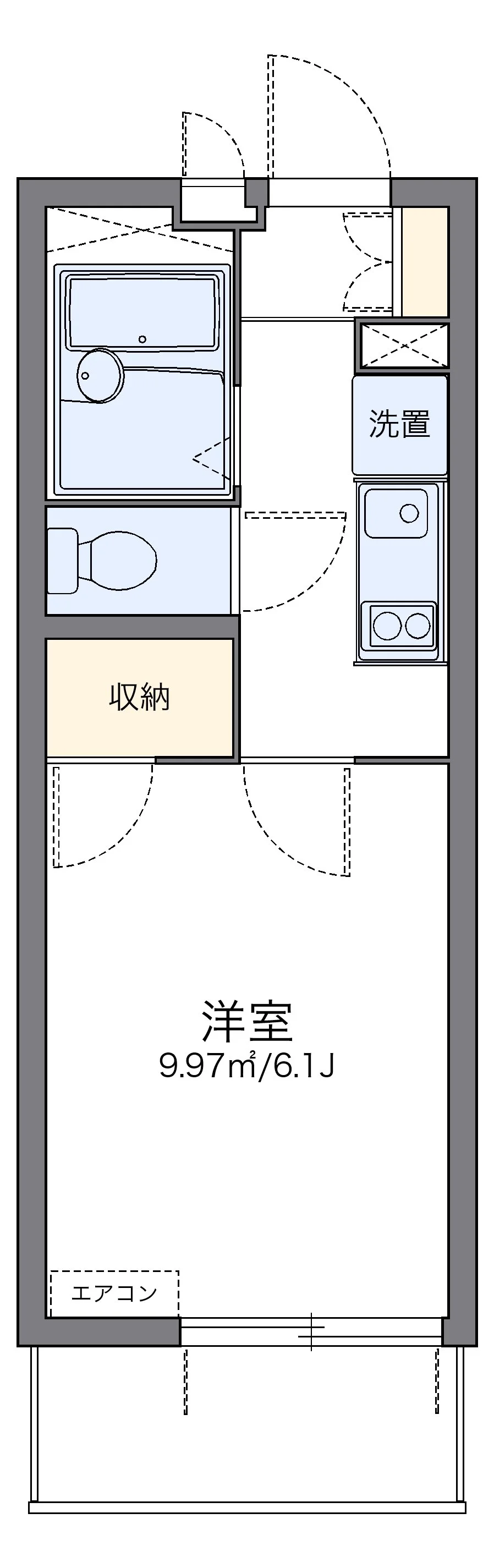 代表的な間取のため実際の間取とは異なる場合があります