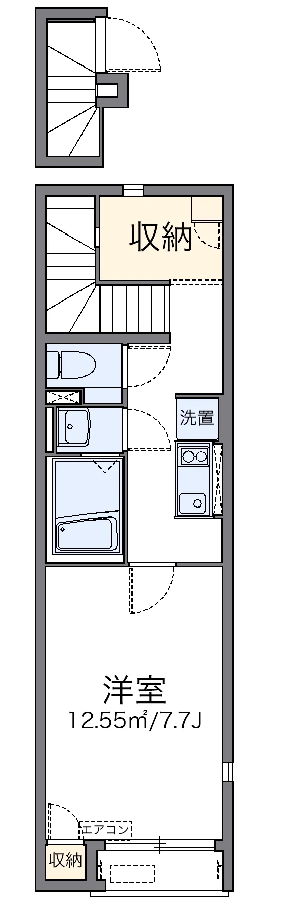 代表的な間取のため実際の間取とは異なる場合があります