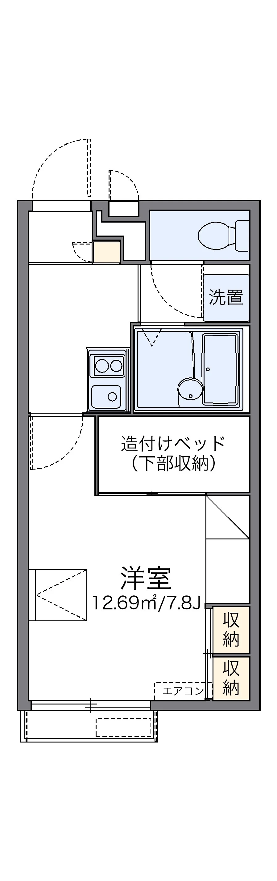 代表的な間取のため実際の間取とは異なる場合があります