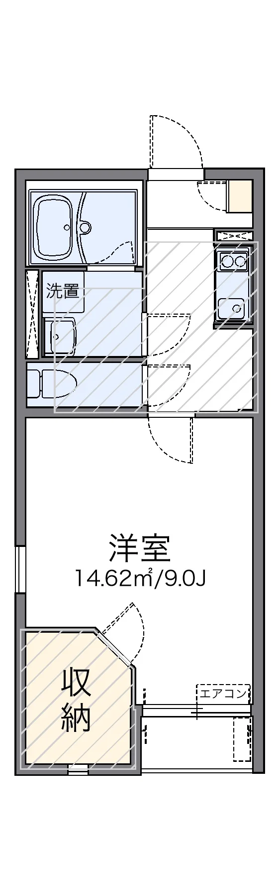 代表的な間取のため実際の間取とは異なる場合があります
