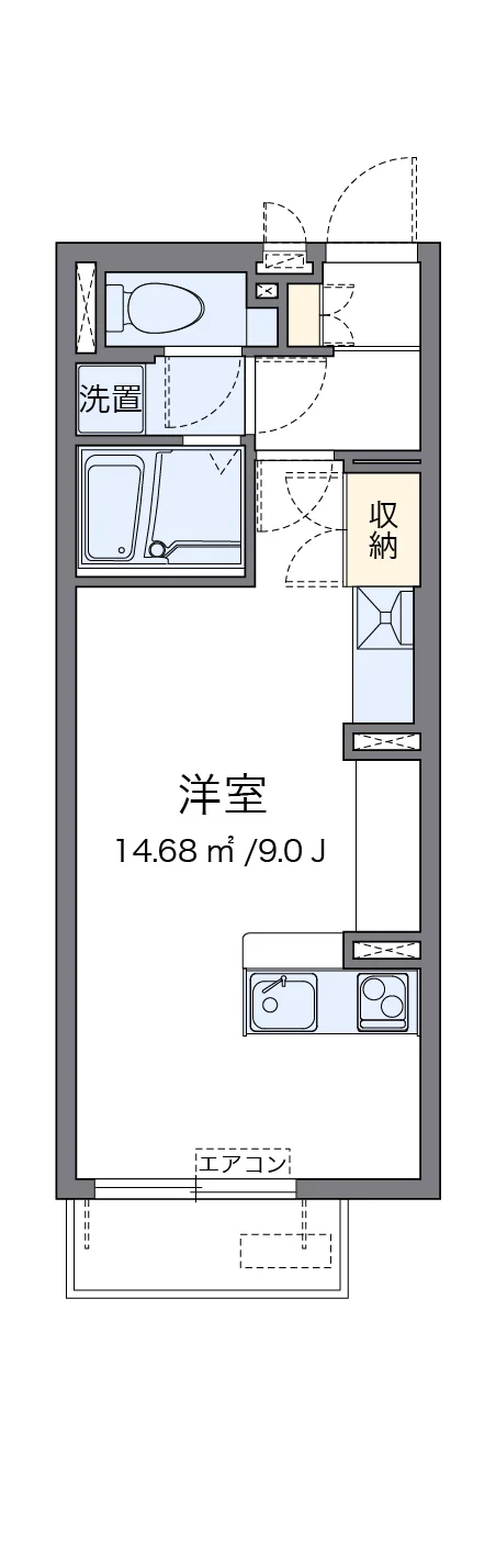 代表的な間取のため実際の間取とは異なる場合があります