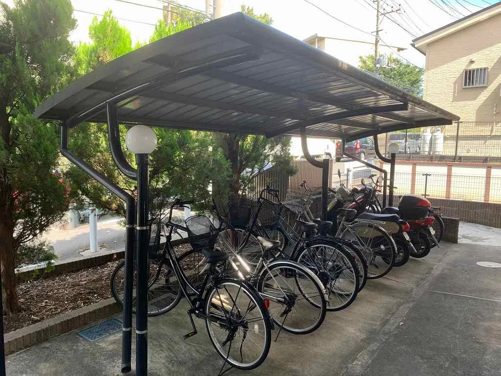 駐輪場です。