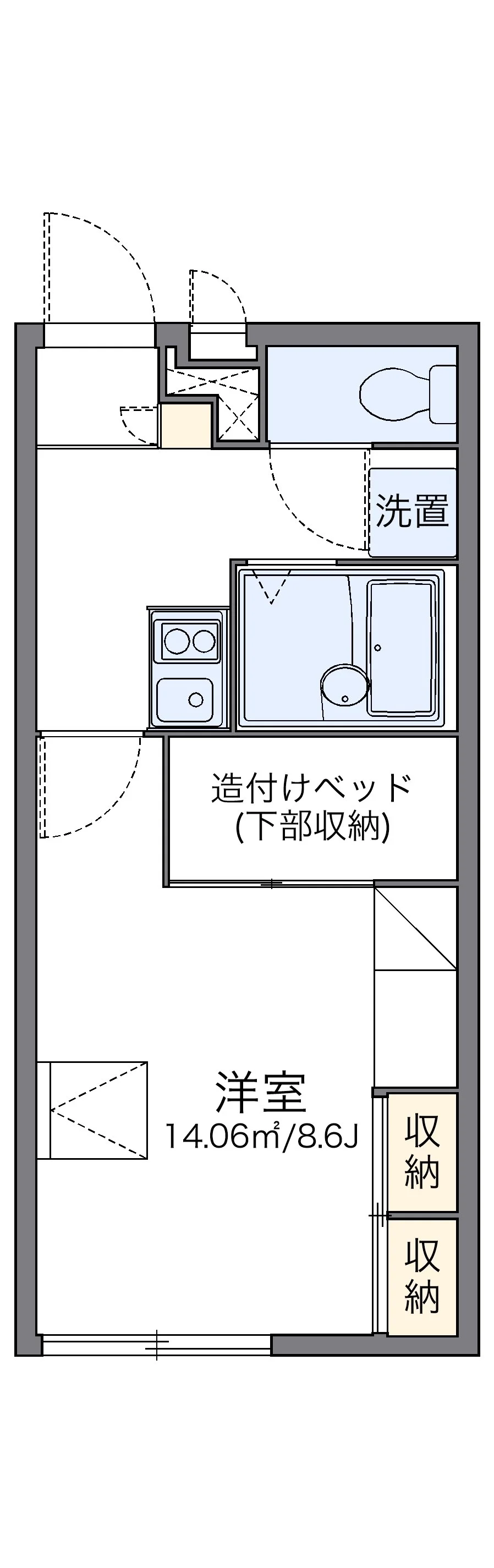 代表的な間取のため実際の間取とは異なる場合があります