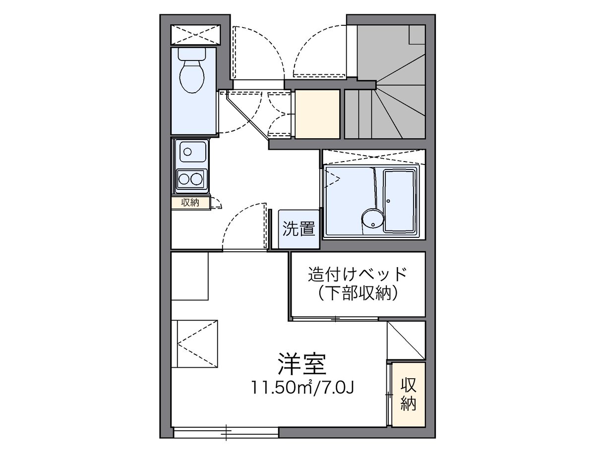 代表的な間取のため実際の間取とは異なる場合があります