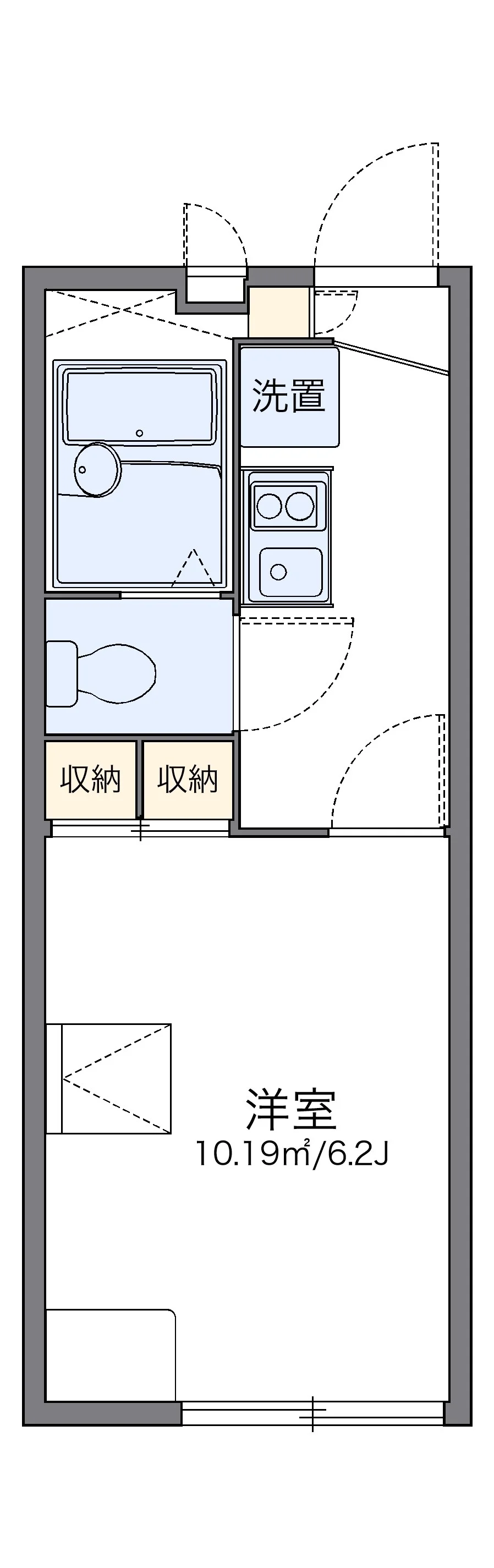 代表的な間取のため実際の間取とは異なる場合があります